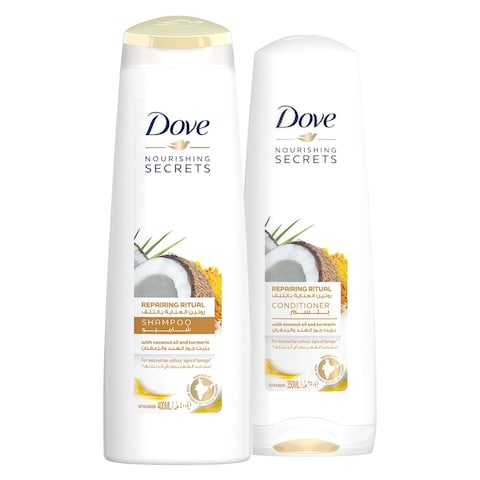 Buy Dove Coconut Shampoo 400ml With Conditioner 320ml in UAE