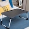 LINGWEI Foldable Laptop Table Bed Table Bed Tray  Laptop Desk Reading Table Stand Portable Lap Desk Notebook Stand Laptop Stand with Ipad and Cup Holder Black