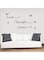 Spoil Your Wall Quote Wall Sticker Black 90x50cm