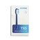 Bomidi TX5-2 Electric Toothbrush Head Soft Toothbrush (2 Pieces Replacement Head Brush) Soft Bristle Long Lasting Brush Head Compatible For TX5 Electric Toothbrush - Blue