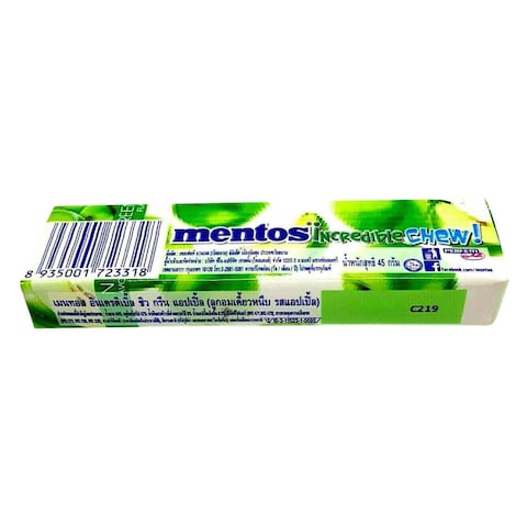 Mentos Chew Candy Incredible Green Apple 45g