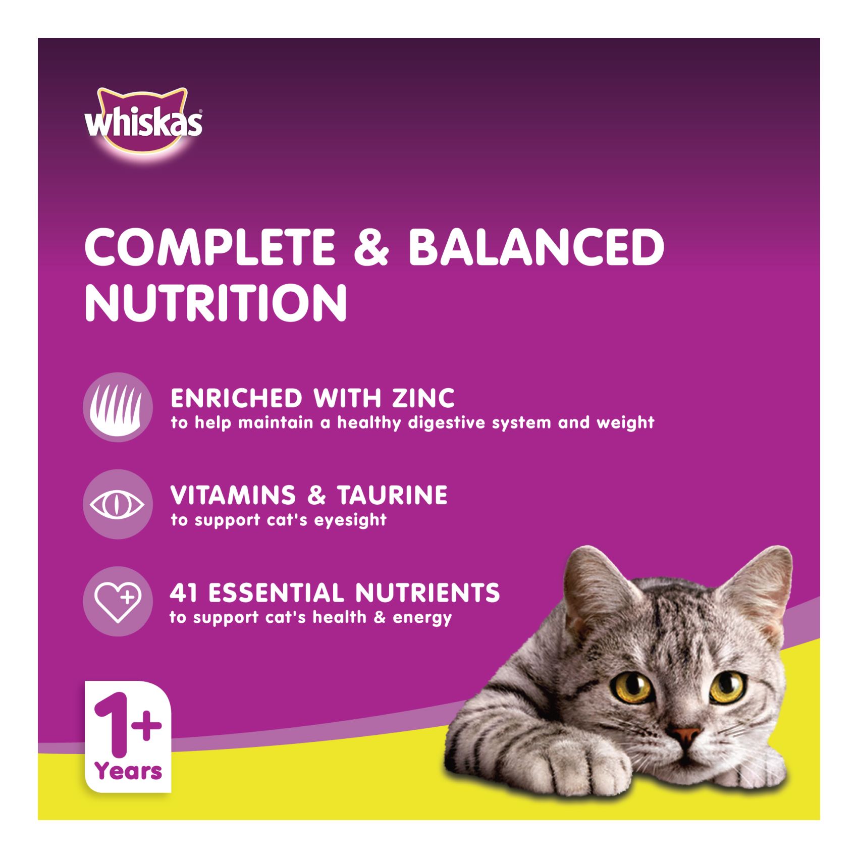 Whiskas Chicken in Gravy Can Wet Cat Food 400g