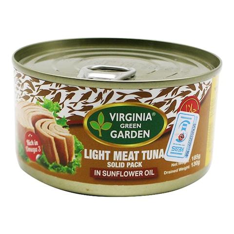 Virginia Green Gardens Light Tuna In Sunflower Oil 185G  - Canned Fish