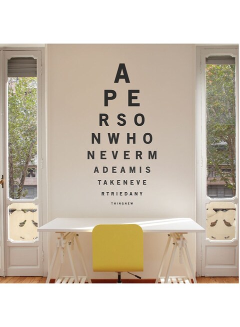Spoil Your Wall Quote Wall Sticker Black 50x90cm