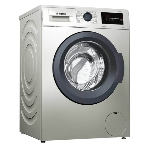 Bosch Front Loading Washing Machine - 8 Kg - silver inox - WAJ2018SEG