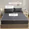 Luna Home-3 Pieces Fitted Bedsheet Set Single Size, Plain Black.