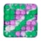 Squizz Pop The Bubble Square Tie Toy- Green/Purple