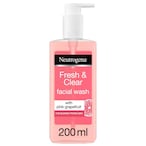 Buy Neutrogena Fresh and Clear Facial Wash Pink Grapefruit and Vitamin C 200ml in UAE