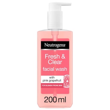 Neutrogena Fresh And Clear Facial Wash Pink Grapefruit And Vitamin C 200ml
