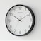 Non-Ticking Silent Large Numeral 30x30cm Voice Control LED Blue Light Battery Operated Quartz Classic Decor Wall Clock Easy to Read for Bedroom Home Kitchen Office School