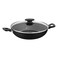 Tramontina Loreto Non-Stick Wok Pot With Lid Black 28cm