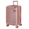 Senator Hard Case Cabin Luggage Trolley For Unisex ABS Lightweight 4 Double Wheeled Suitcase With Built In TSA Type Lock A5125 Rose Gold