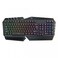 Porodo Gaming Metal Frame Gaming Keyboard Slim Full-Sized Keyboard Rainbow Lighting
