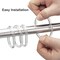 Lavish 24 Pcs Shower Curtain Rings Plastic Shower Curtain Hooks For Bathroom Shower Rod - Clear