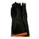 HANDCARE GLOVES BLACK/ORANGE16250G
