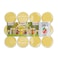 Sunpet Plastic Round Food Storage Jar Clear/Yellow 30ml 12 PCS