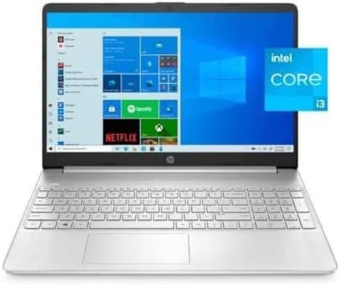 Hp 15.6&quot; Laptop, 11th Gen Intel Core i3-1115G4, 8GB DDR4 RAM, 256GB SSD, HDMI, Webcam, Wi-Fi, Bluetooth, Windows 10 Home, Natural Silver