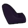 In House Harvey Velvet Bean Bag Chair - Small - Dark Purple
