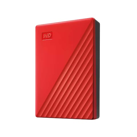 Western Digital My Passport 4TB External USB 3.0 Portable Hard Drive - Red - WDBPKJ0040BBK-WESN