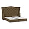 In House Taj Mahal Linen Bed Frame - King - 200x200cm - Brown
