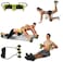 Generic Fitness Device Abdominal Trainer Fitness Foot Pedal Pulling Rope Trainer Roller Scooter Double Wheel Exercise Belly Trimmer For Arm/Leg/Back Trainer Sports Equipment For Women And Men (Green)