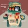 Little Story ROLE PLAY SHOPKEEPER/SUPERMARKET TOY SET SCHOOL BAG (36 Pcs) - Green, 3-IN-1 Mode
