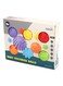 Moon Sensory Textured Toy 6 Pcs Solid Color Vibrant Balls, &lrm;25 X 5 X 19.5cm