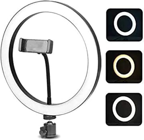 Generic 10&quot; Selfie Ring Light With 210Cm Long Tripod Stand &amp; Cell Phone Holder - For iPhone Android, Live Stream/Makeup,TikTok,Instagram, Youtube Video Photography (210cm)