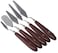 Generic 5Pcs Stainless Steel Palette Knife Mixed Scraper Set Spatula Knives For Artist Oil Painting