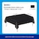 Markq Plastic Tablecloth for Rectangle Table 54" x 72" Disposable Table Cover for Bridal Shower Wedding Birthday Party Decorations (Black)