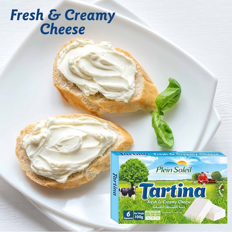 Plein Soleil Tartina Fresh And Creamy Cheese 8 Squares 133g