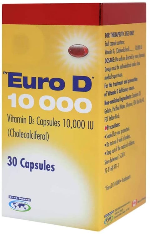 TML Euro D 10000 Iu Capsules 30&#39;s