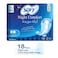 Sofy night comfort cotton touch extra long with wings x 16 + 2 pads