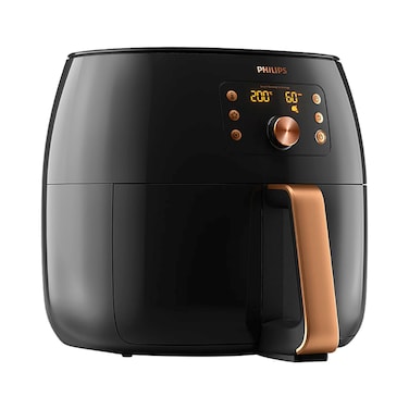 Philips Air Fryer, HD9863/91, Deep Black with Copper, 7.3 L