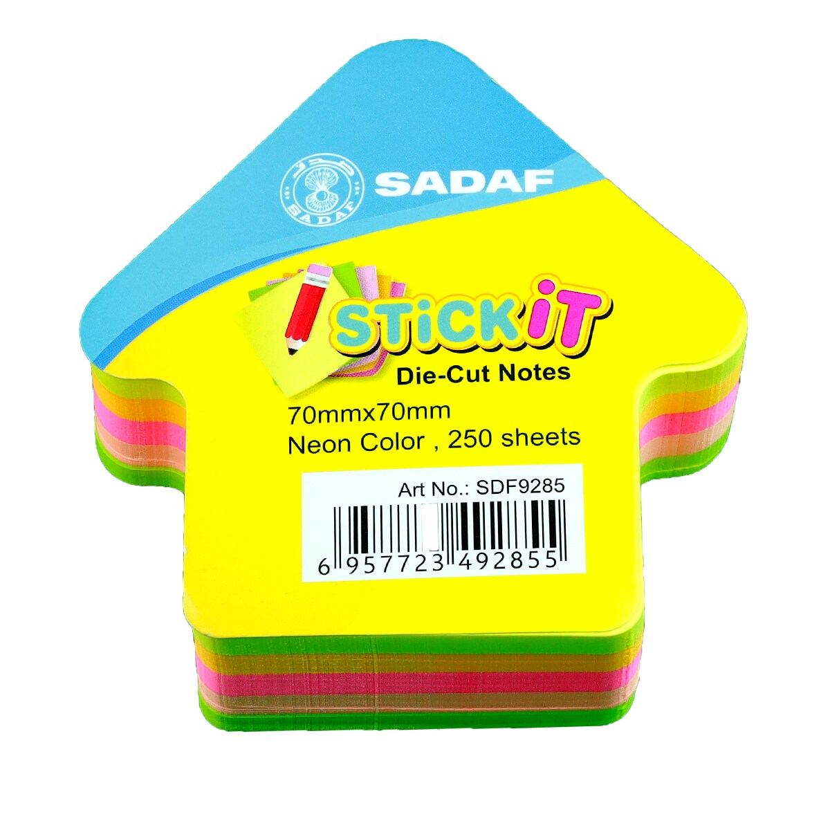 Buy STICKY NOTES ARROW SHAPE 70MMX70MM 250 SHEETS Online | Carrefour UAE
