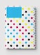 Lowha Spiral Notebook With 60 Sheets And Hard Paper Covers With Polka Dots Design, For Jotting Notes And Reminders, For Work, University, School