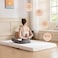 Comfy Portable White Knitted Cotton 180x90x7cm Medicated Folding Mattress