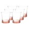 Pasabahce Azur Mug Set - 240 Cc - 6 Pieces - Pink