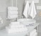Towel Set Luxury Hotel Quality 600 GSM 100% Genuine Combed Cotton, Super Soft &amp; Absorbent Family Bath Towels 6 Piece Set - 2 Bath Towels, 2 Hand Towels, 2 Washcloths - Bright White