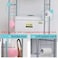Generic Metal Toilet Cabinet Shelving Kitchen Bathroom Space Saver Shelf Organizer Holder New, Generic, White