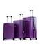 Lightweight 3-Pieces ABS Hard side Travel Luggage Trolley Bag Set with Lock for men / women / unisex Hard shell strong
