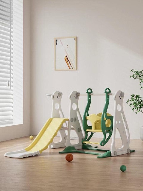 Slide for Kids Toys Set 3 in 1 Outdoor Play Structure Jumbo Slide and Swing baby swing&quot; (246376)