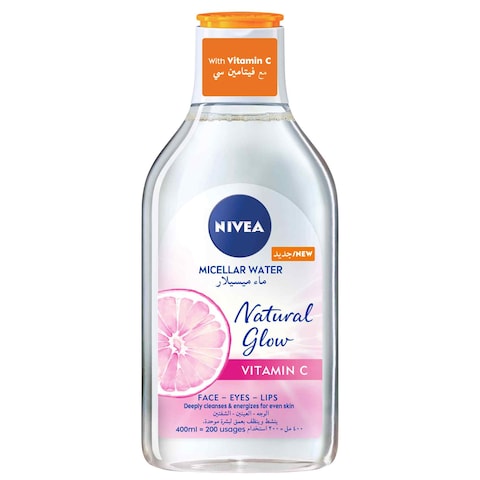 NIVEA Face Micellar Water Makeup Remover Natural Glow 400ml