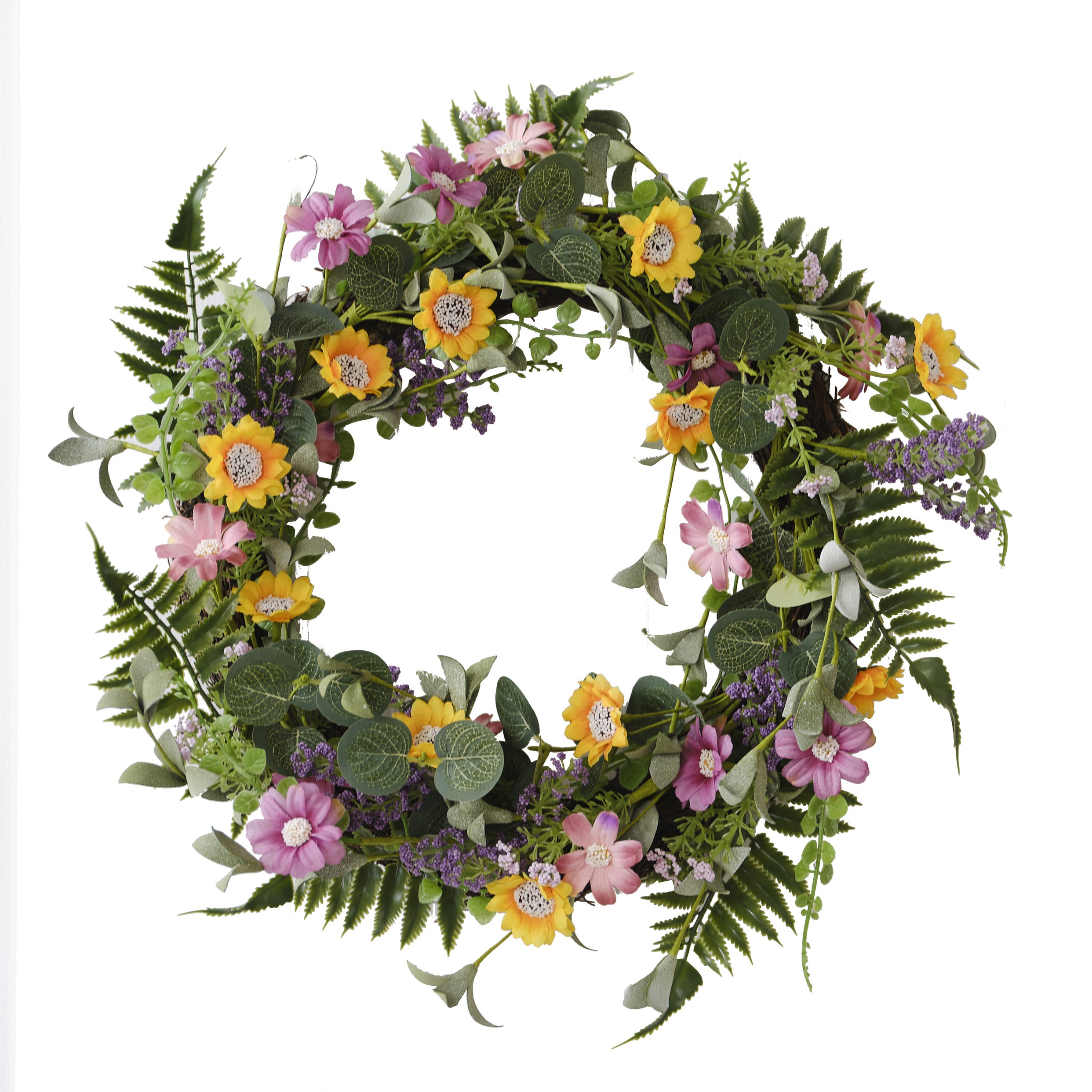 Ginger Ray Floral Foliage Spring Wreath