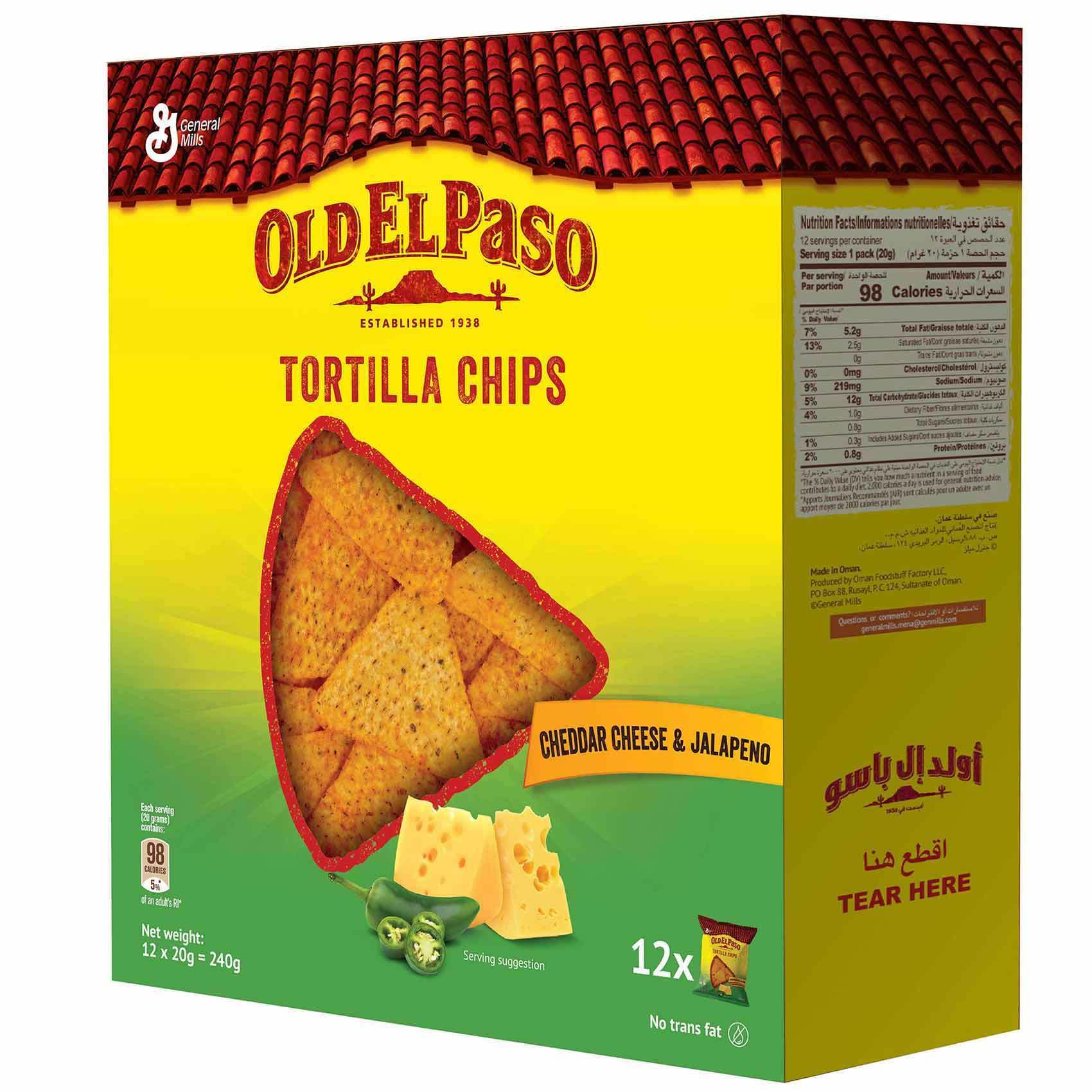old el paso tortilla chips cheese