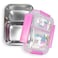 Eazy Kids Steel Bento Insulated Lunch Box - Pink