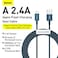 Baseus Superior Series USB to Lightning-Fast Charging Cable Data Transfer 2.4A for iPhone 13 12 11 Pro Max Mini XS X 8 7 6 5 SE iPad and More (2M) Blue