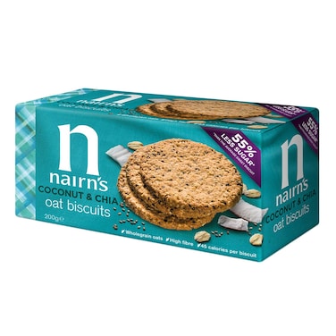 Nairn&rsquo;s Coconut And Chia Oat Biscuits 200g