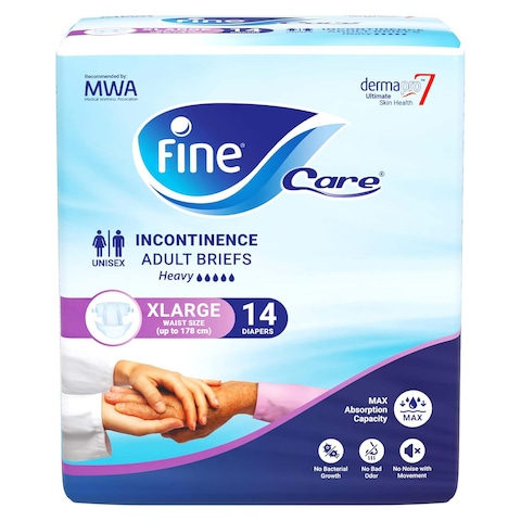 Fine Care Unisex Adult Diaper - X-Large - 14 diapers