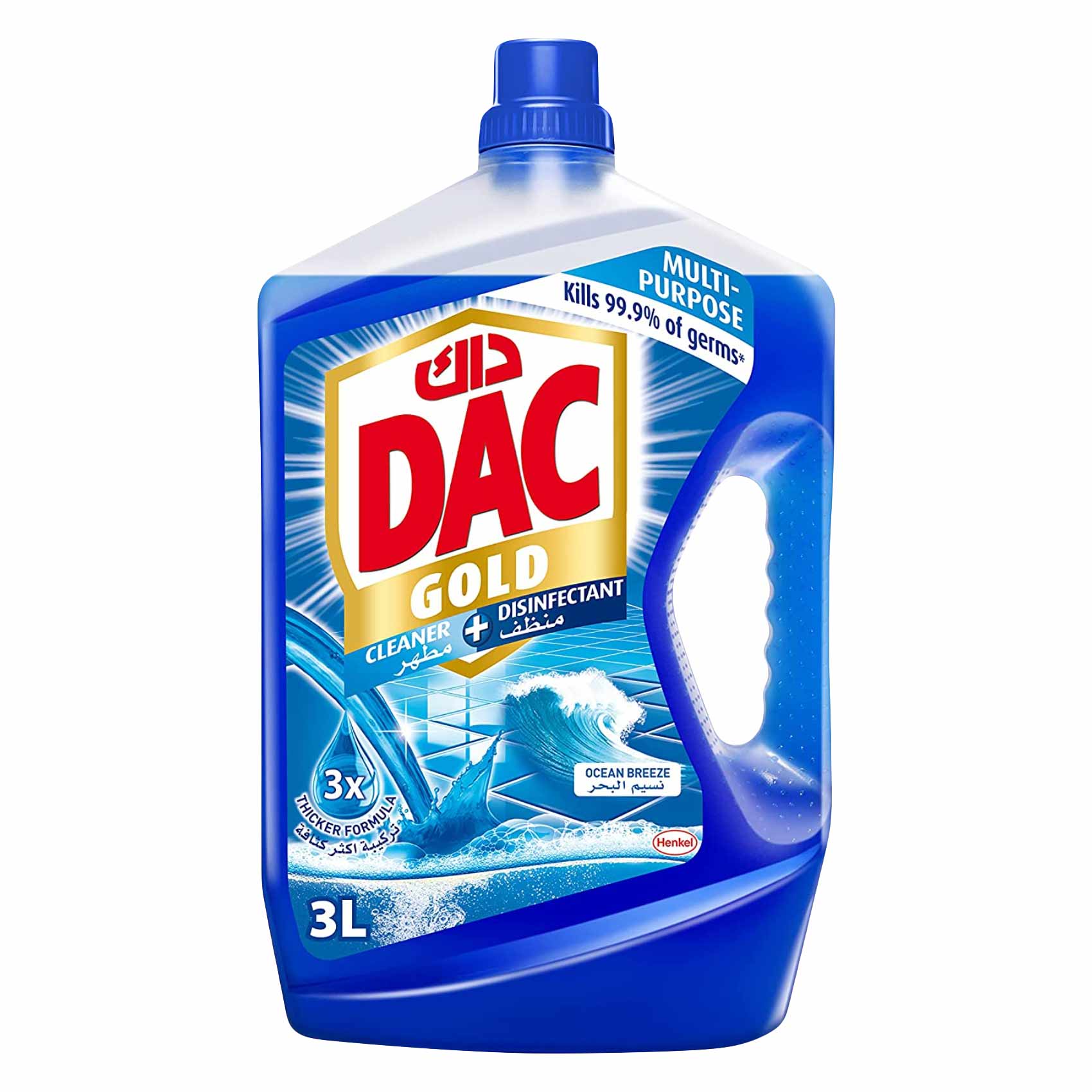 DAC GOLD CLEANER+DISINFECTANT POWER FOAM STRONGEST CLEANING LONG LASTING SCENT 3L